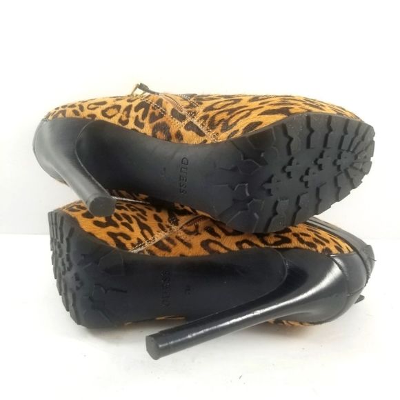 Guess Igoraly Leopard Stiletto Ankle Boots Size 7M. S719 - Picture 7 of 7